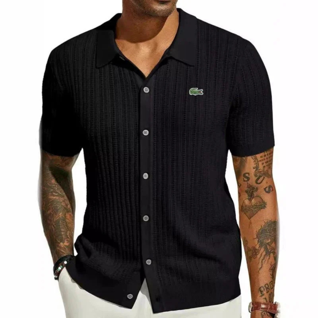 Lacoste™ Verfeinertes gestricktes Poloshirt