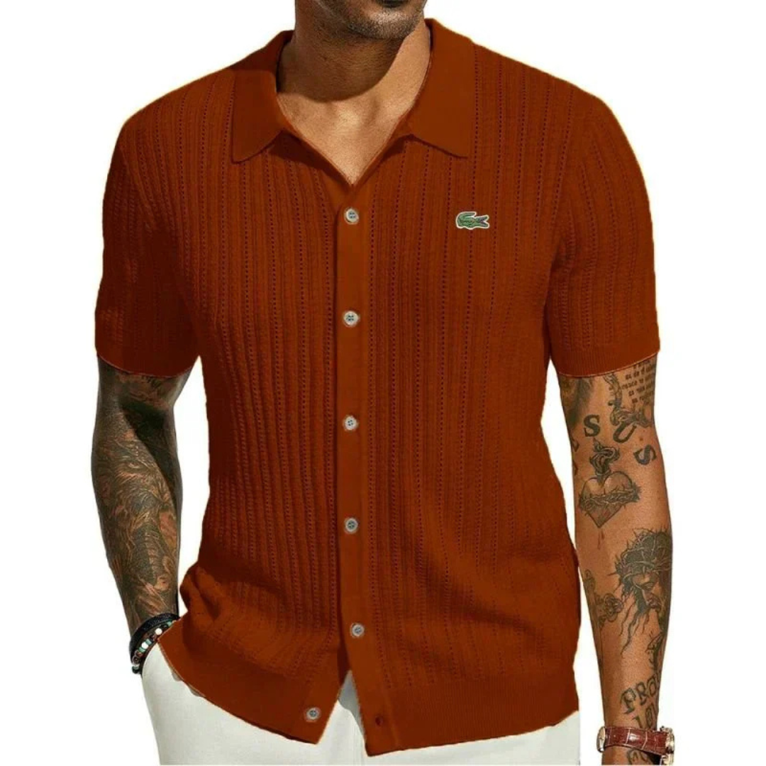 Lacoste™ Verfeinertes gestricktes Poloshirt