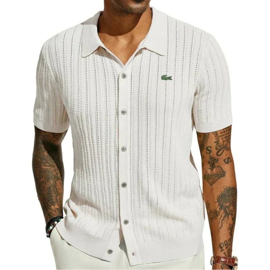 Lacoste™ Verfeinertes gestricktes Poloshirt