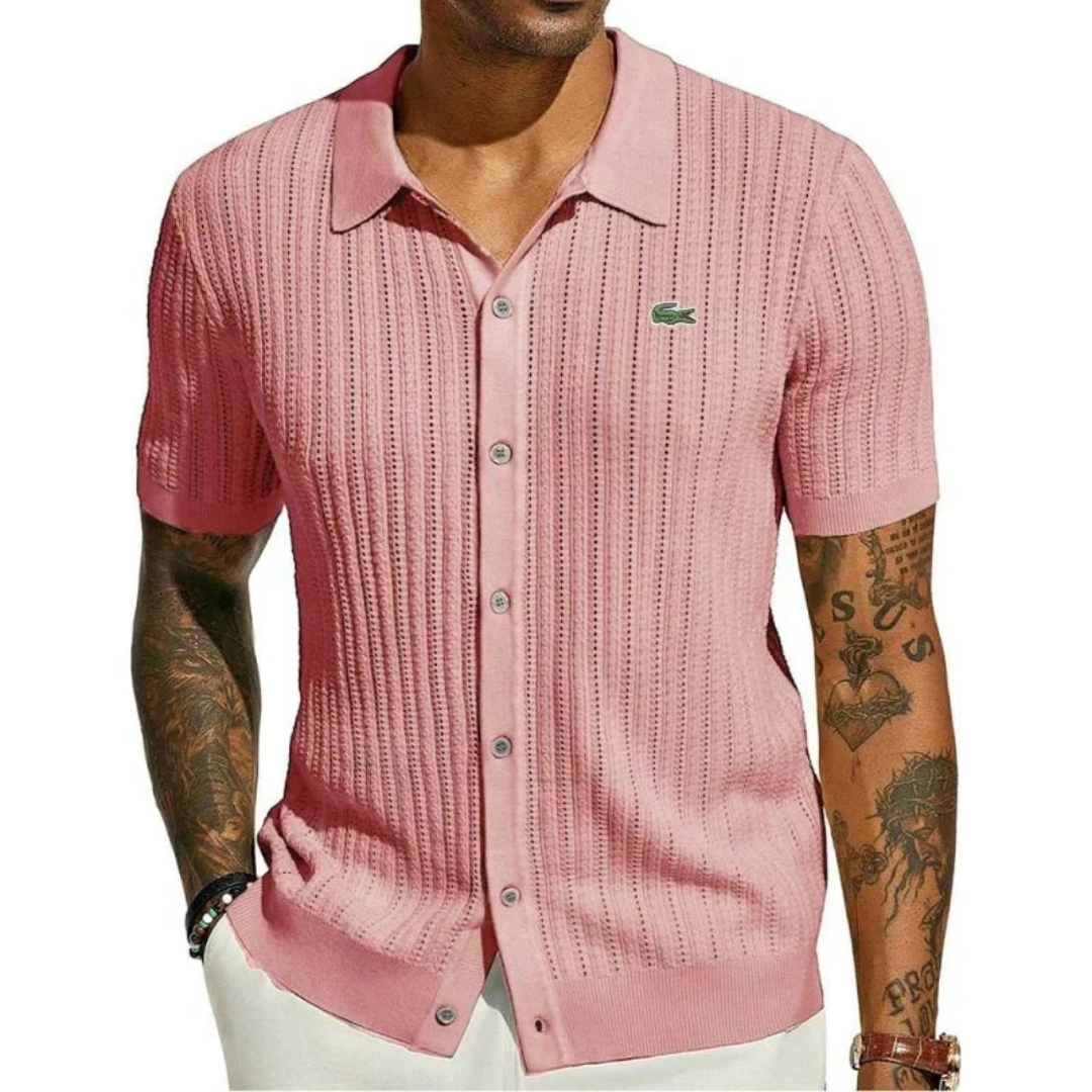 Lacoste™ Verfeinertes gestricktes Poloshirt