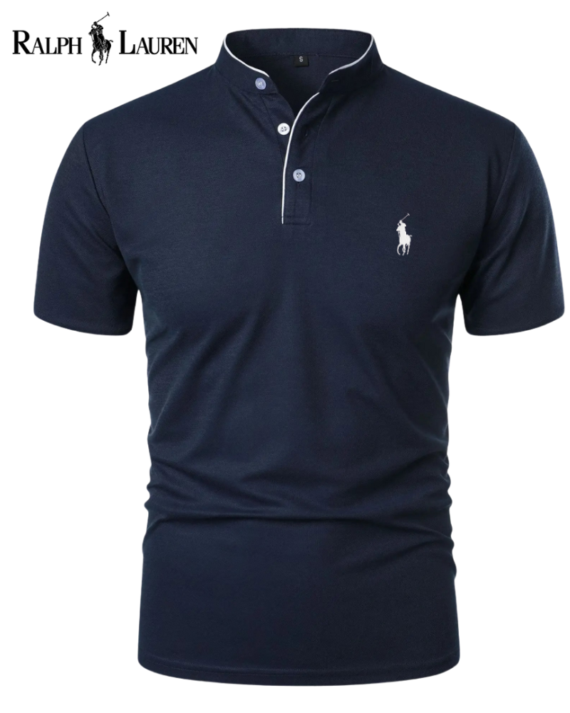 Ꮢalph Ⅼauren™ Modernes Mandarin-Poloshirt