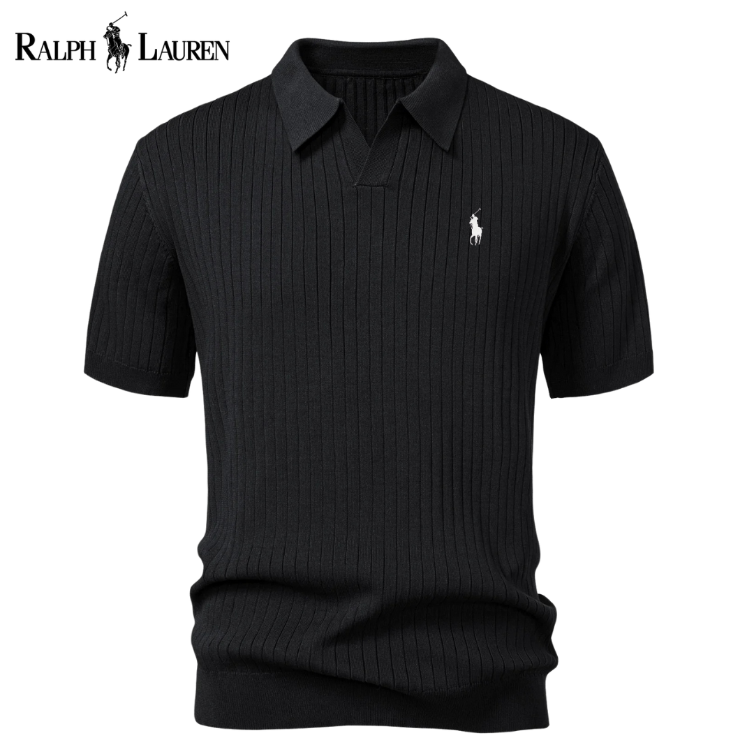 Polo Ralph Lauren Premium-Strickpolo mit V-Ausschnitt