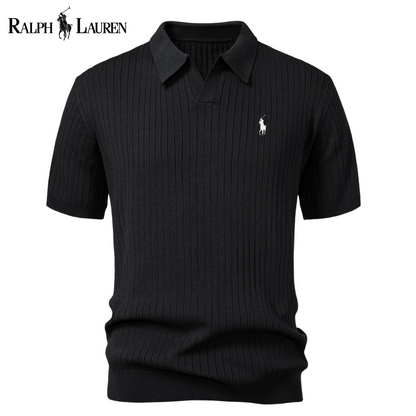 Polo Ralph Lauren Premium-Strickpolo mit V-Ausschnitt