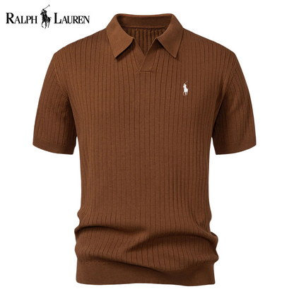 Polo Ralph Lauren Premium-Strickpolo mit V-Ausschnitt