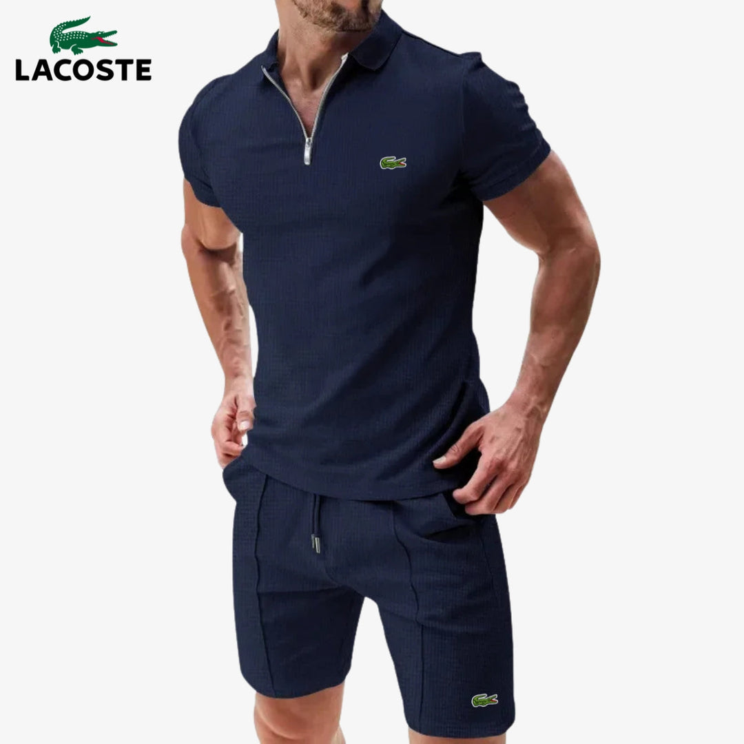 Lacoste® Reißverschluss-Polo &amp; Shorts Set 2025 – Lagerverkauf 