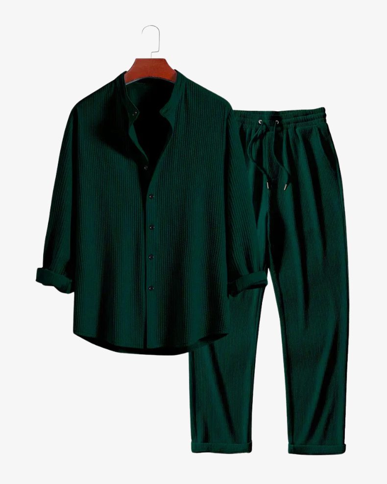 Zweiteiliges Herren-Set – Premium Schwarz 