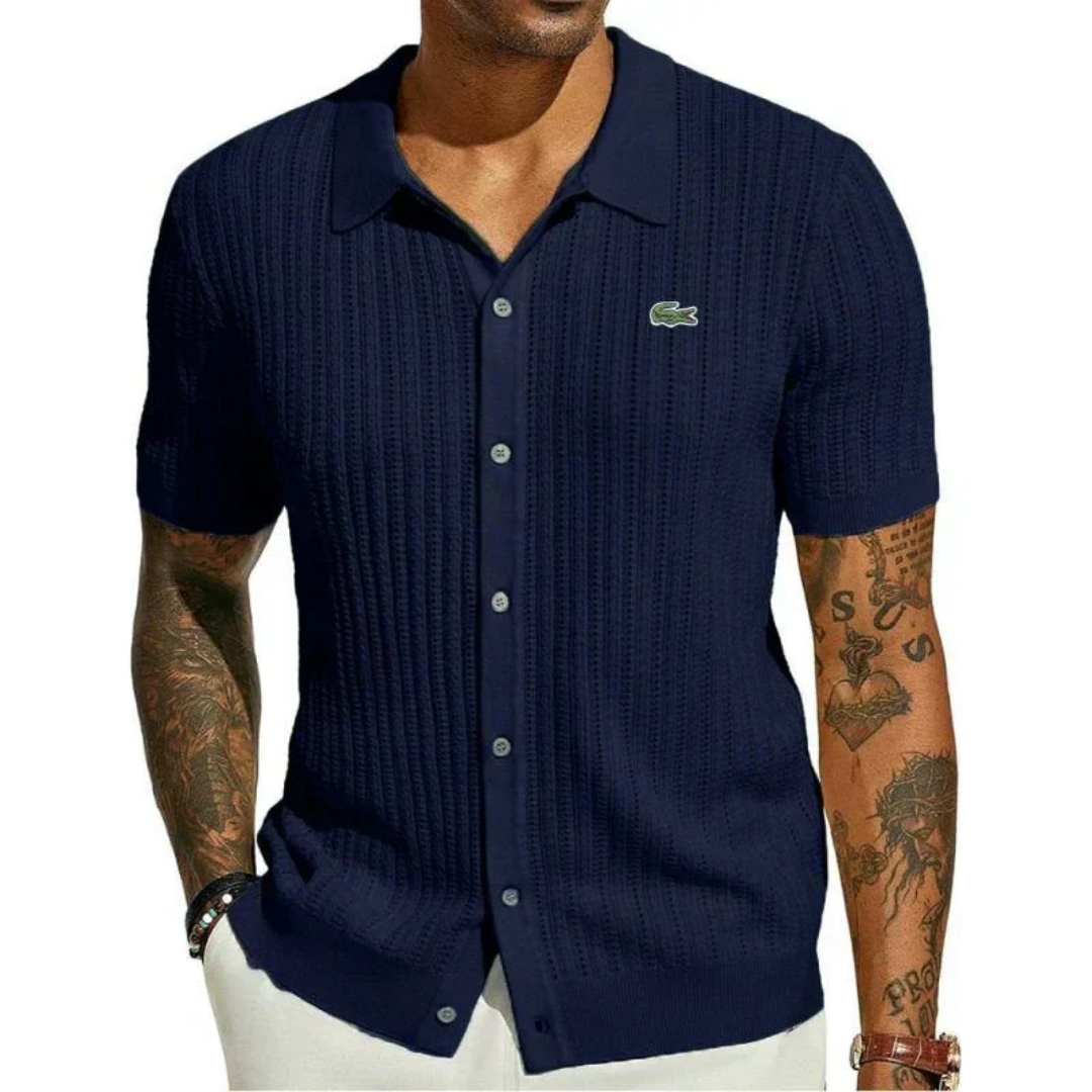 Lacoste™ Verfeinertes gestricktes Poloshirt