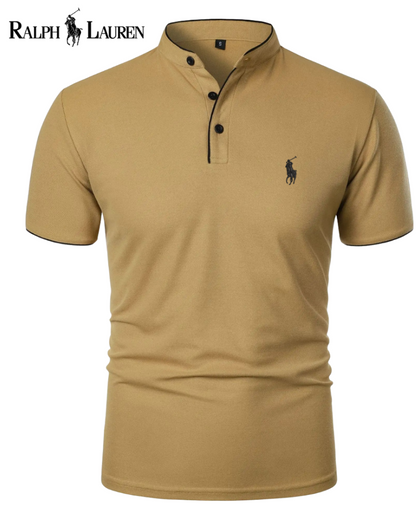 Ꮢalph Ⅼauren™ Modernes Mandarin-Poloshirt