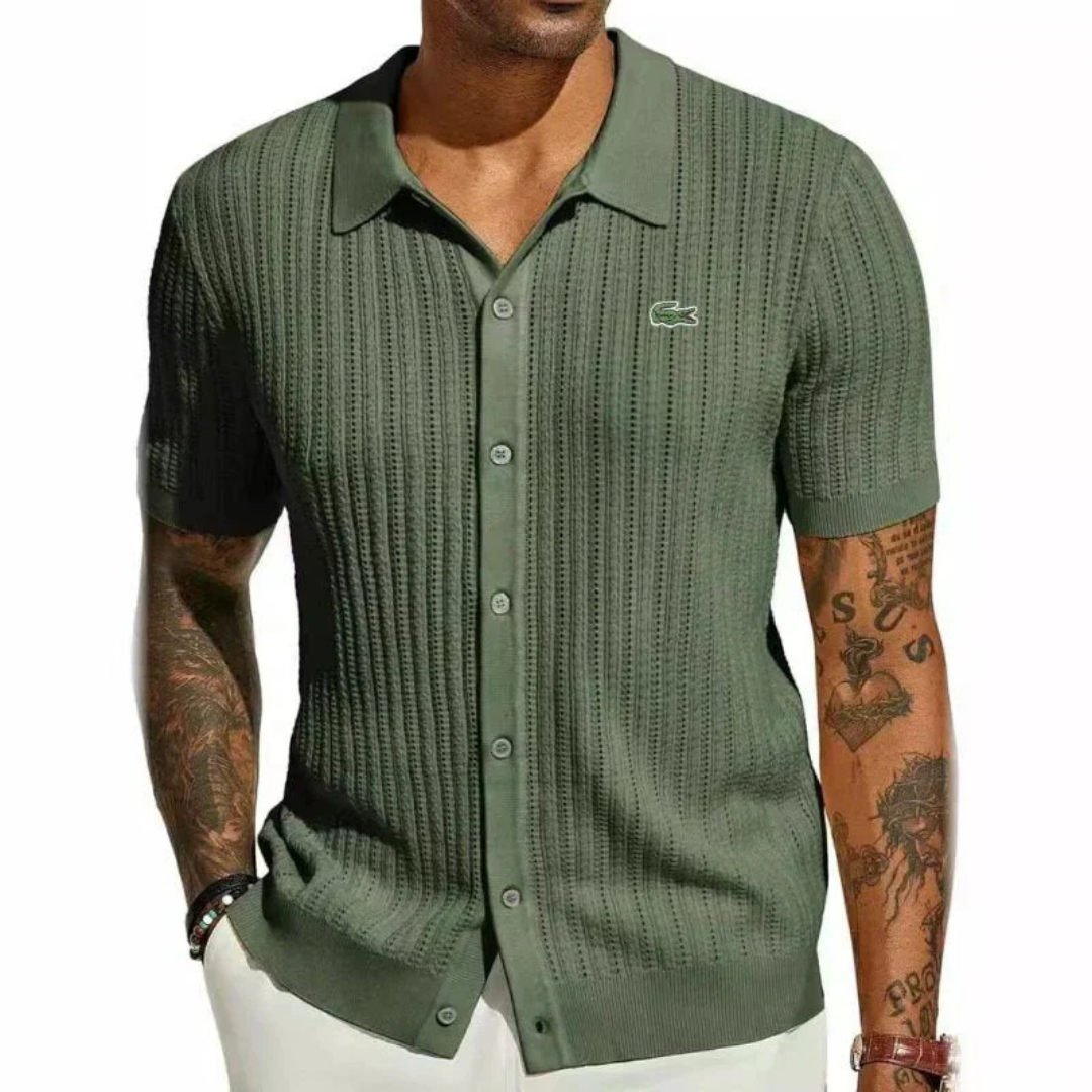 Lacoste™ Verfeinertes gestricktes Poloshirt