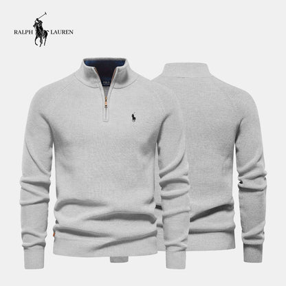 Zipped Collar Sweater R&L + Free Watch